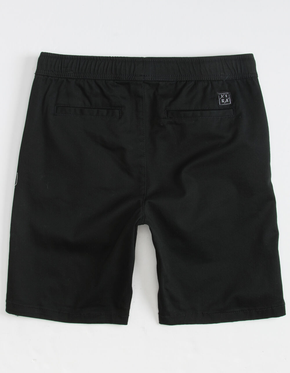 LIRA Twill Elastic Waist Boys Black Shorts - BLACK | Tillys