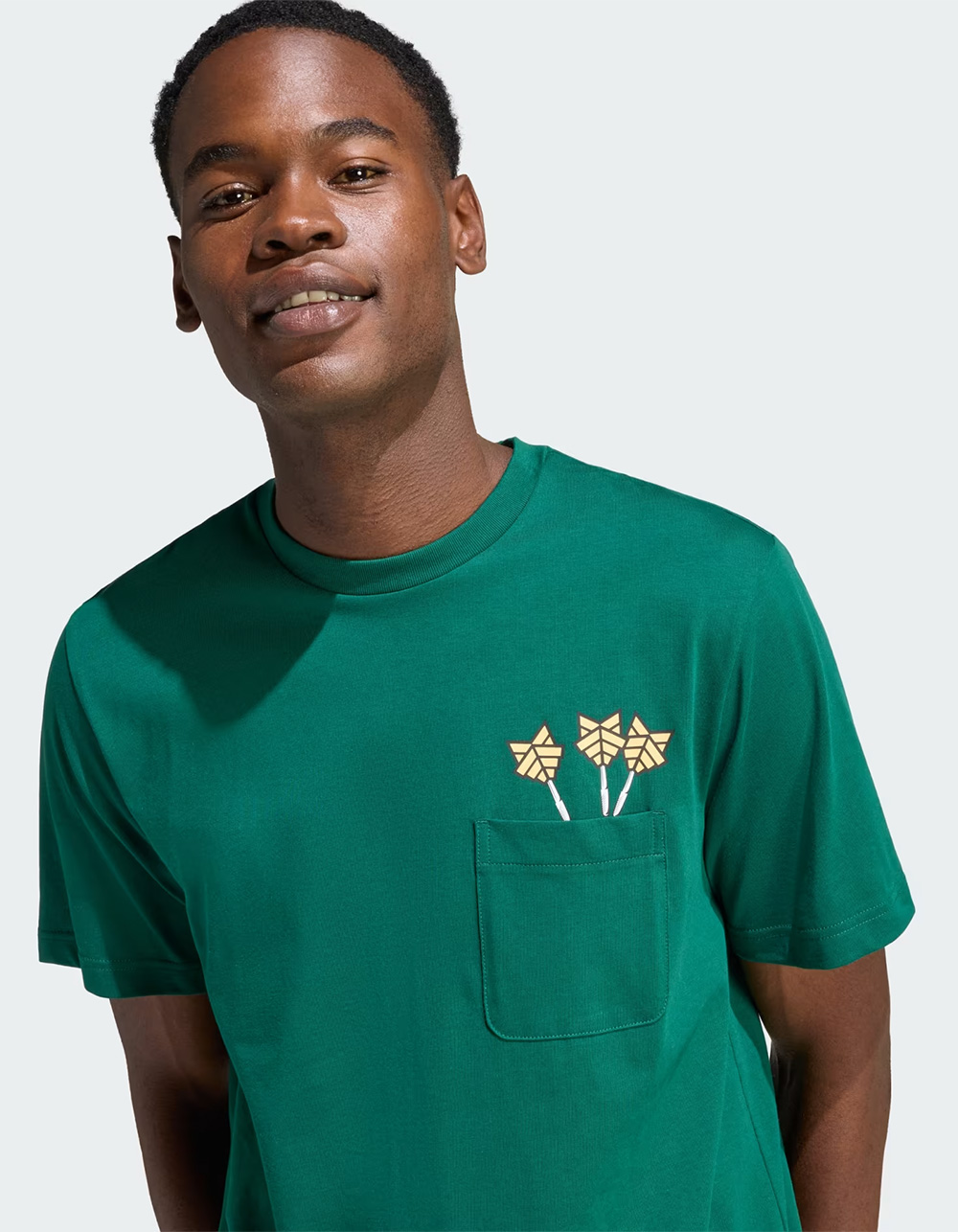 ADIDAS Novelty Dart Mens Pocket Tee - FOREST