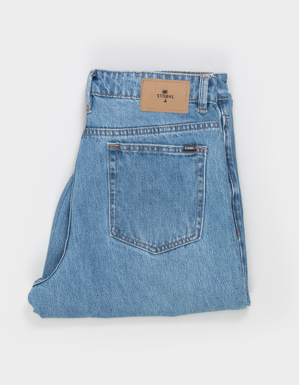 THRILLS Big Slacker Mens Baggy Jeans - DENIM