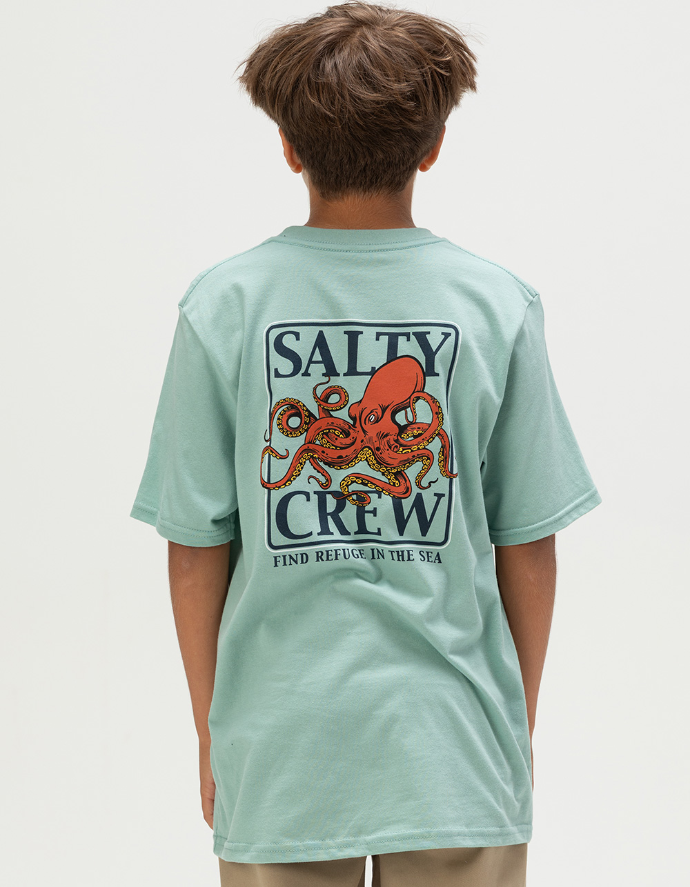 SALTY CREW Ink Slinger Boys Tee - SEAFOAM