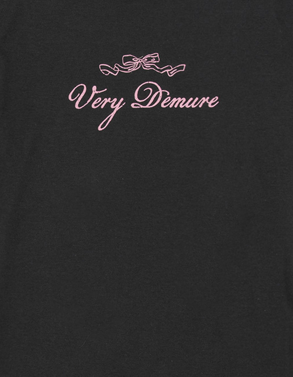 FULL TILT Demure Girls Baby Tee - WASHED BLACK