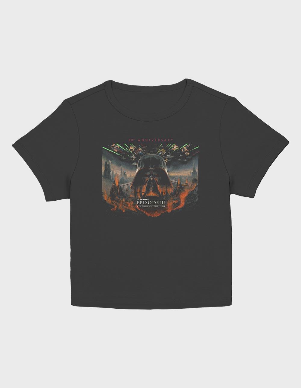 STAR WARS Revenge Of The Sith Poster Womens Baby Tee - BLACK