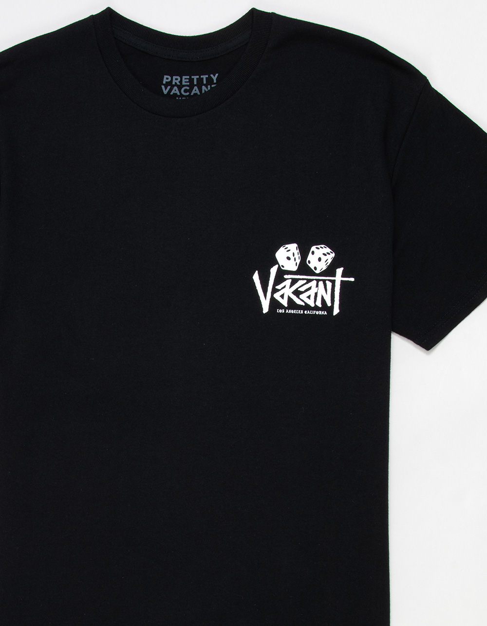 PRETTY VACANT Dice Mens Tee - BLACK