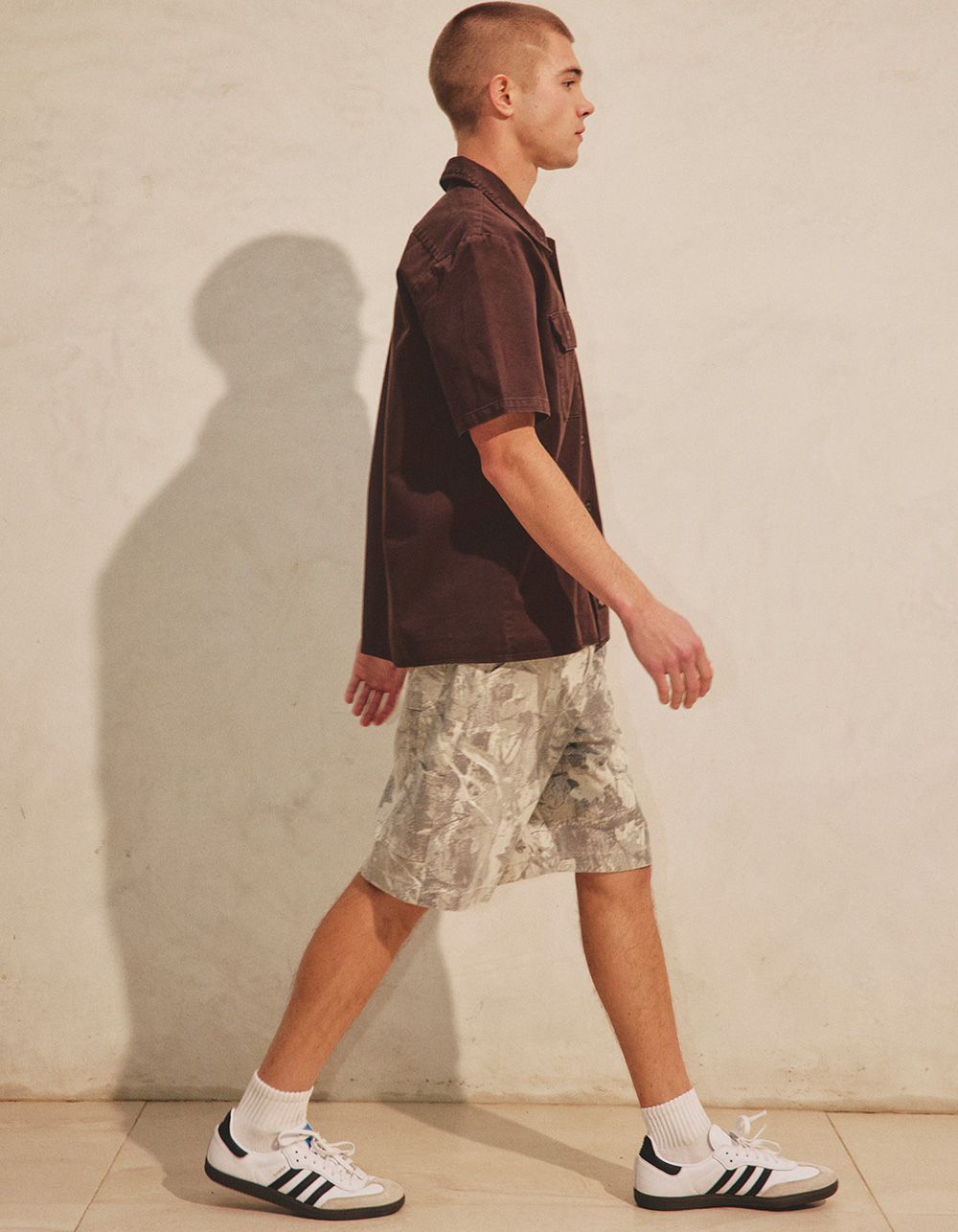 RSQ Mens Loose Twill Carpenter Shorts - LIGHT CAMO