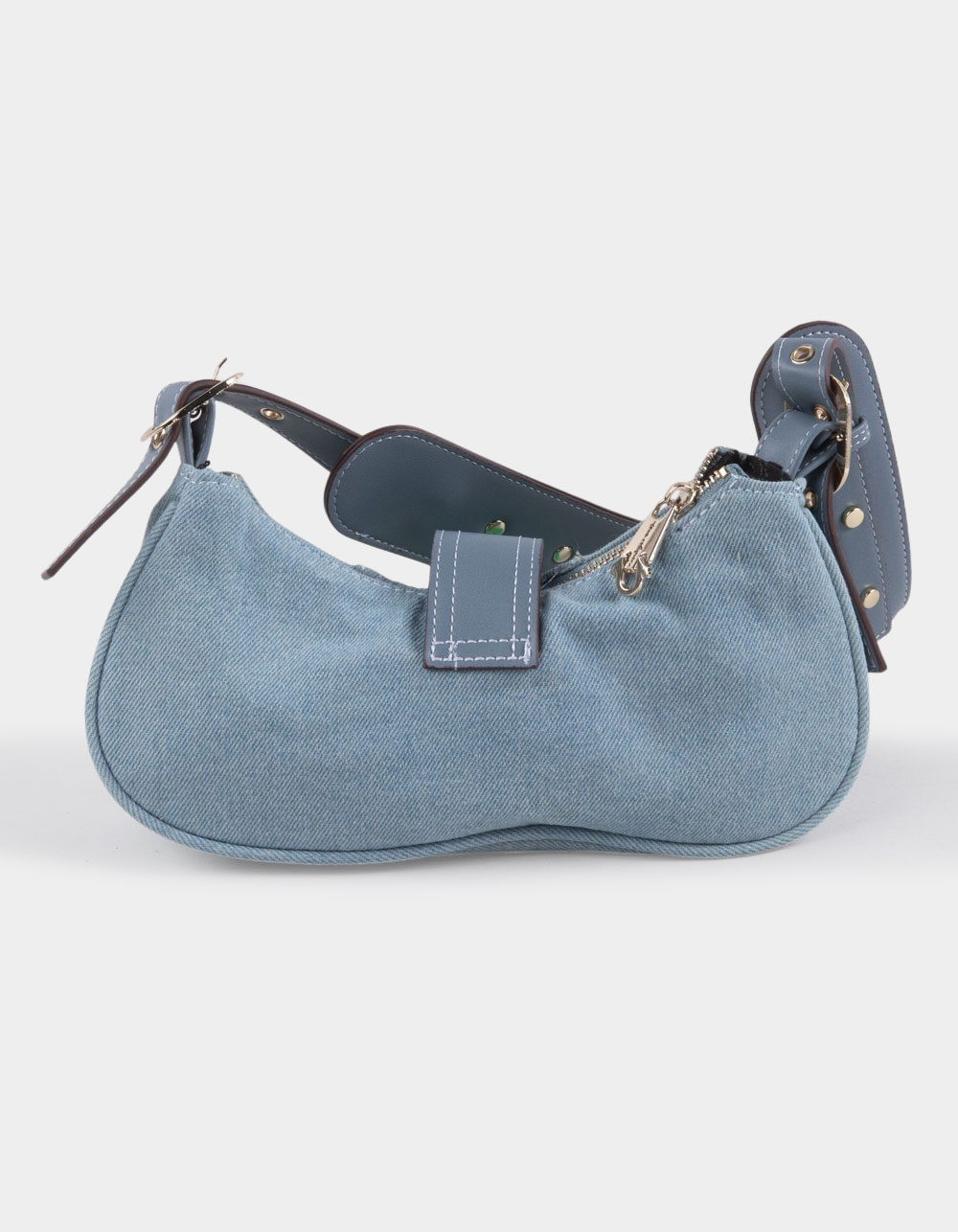 TRUE RELIGION Multi-Strap Denim Shoulder Bag - DENIM