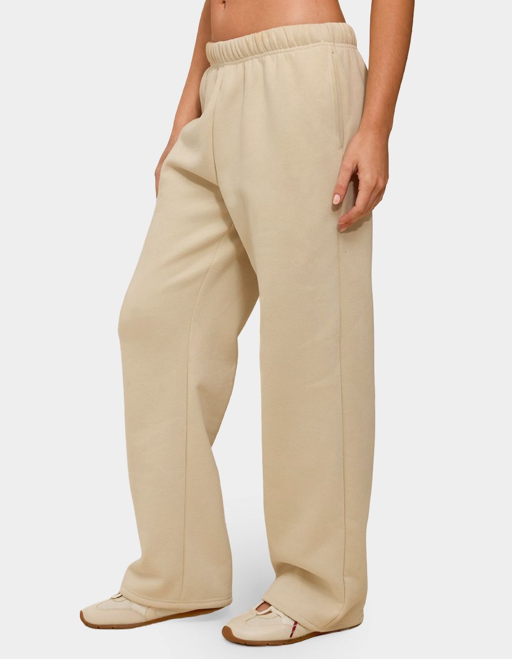 EDIKTED Kyrie Sweatpants - BEIGE