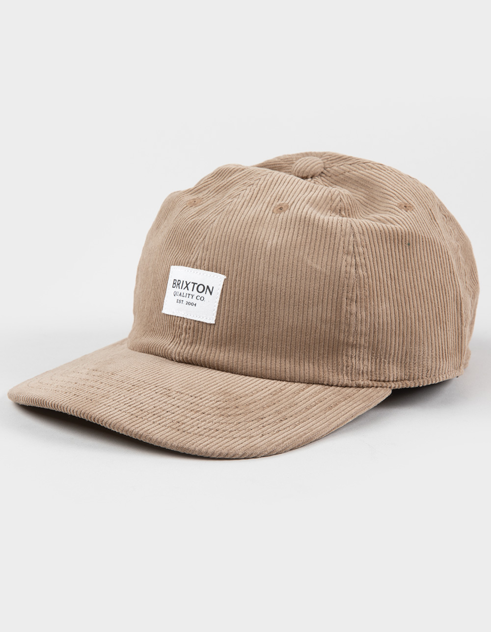 BRIXTON Stacked LP Corduroy Strapback Hat - KHAKI