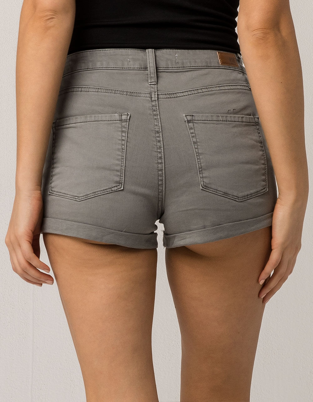 RSQ Sunset High Rise Womens Ripped Denim Shorts image number 2