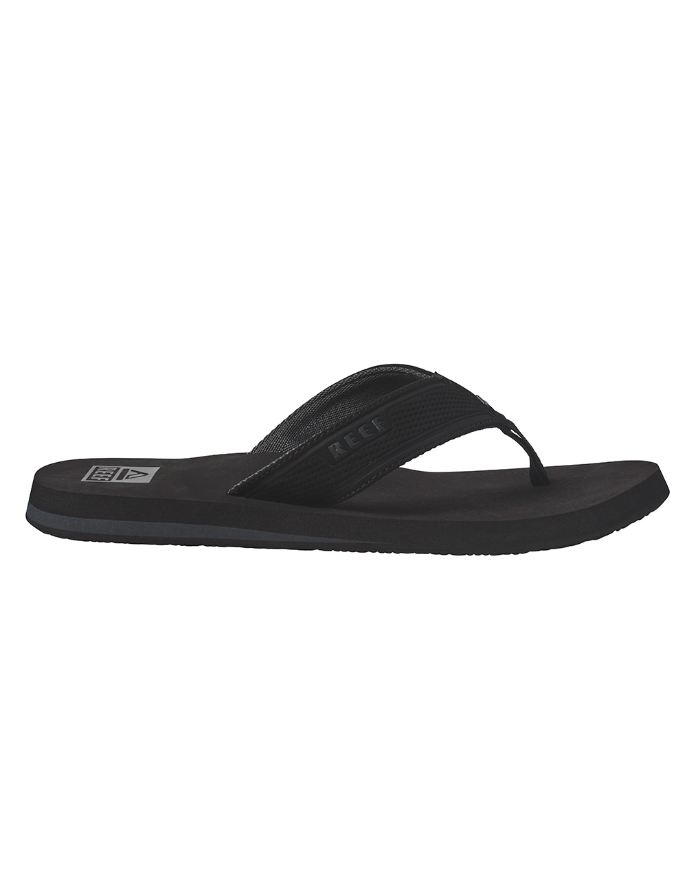 REEF Layback Mens Flip Flops - BLACK