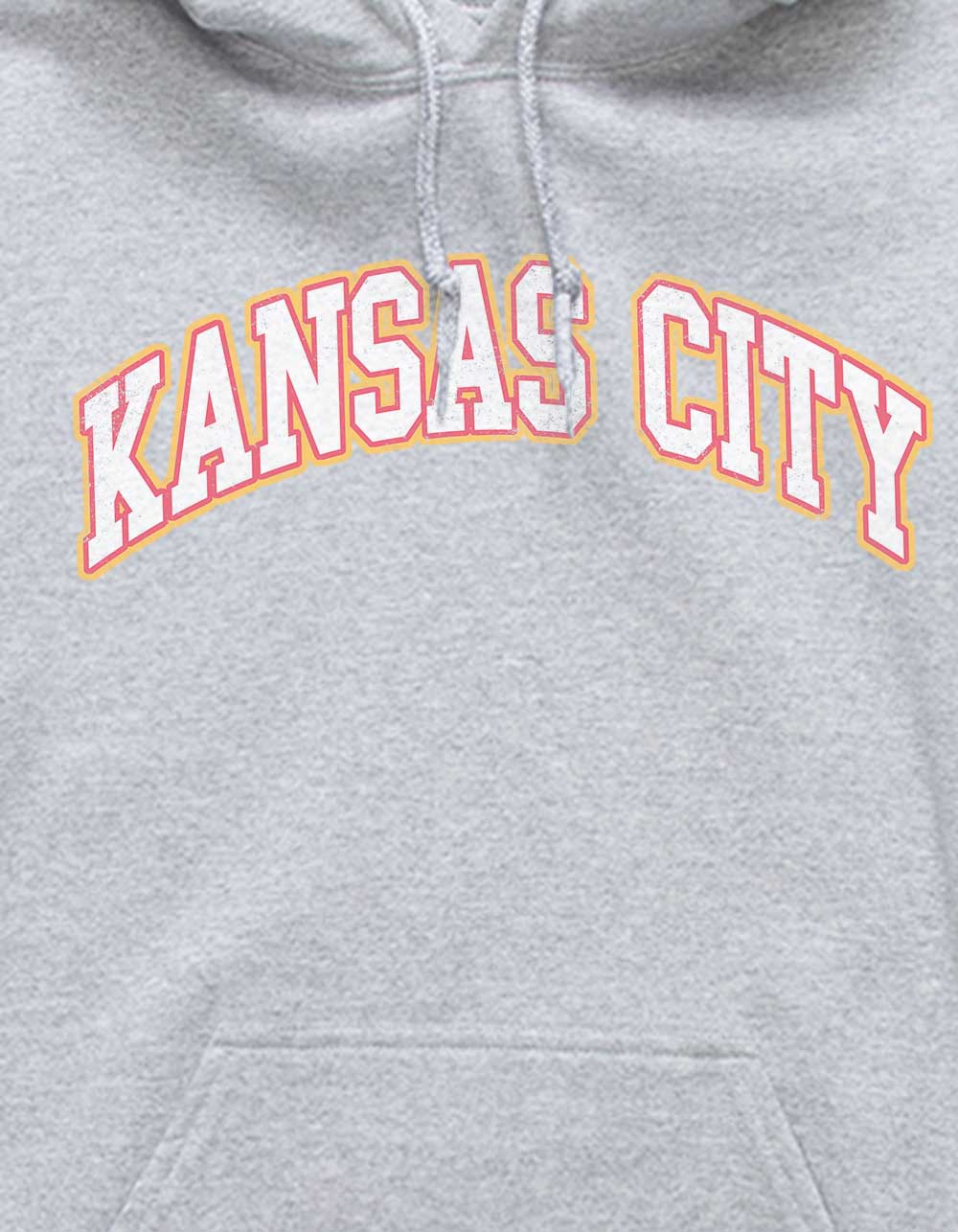 KANSAS CITY Varsity Unisex Hoodie - HEATHER GRAY