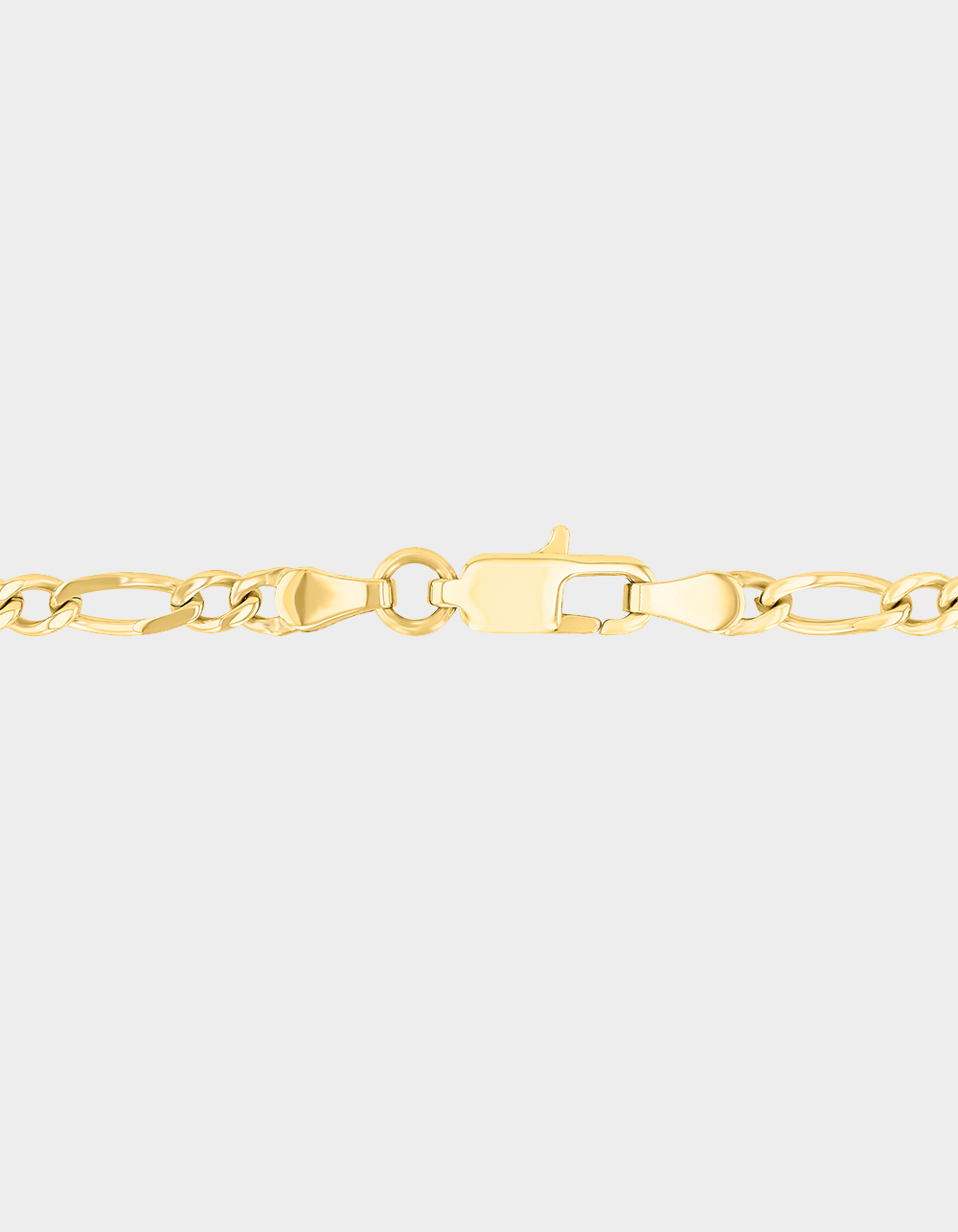 STEEL NATION Stainless Steel With Yellow IP 3.5MM Figaro Chain - GOLD