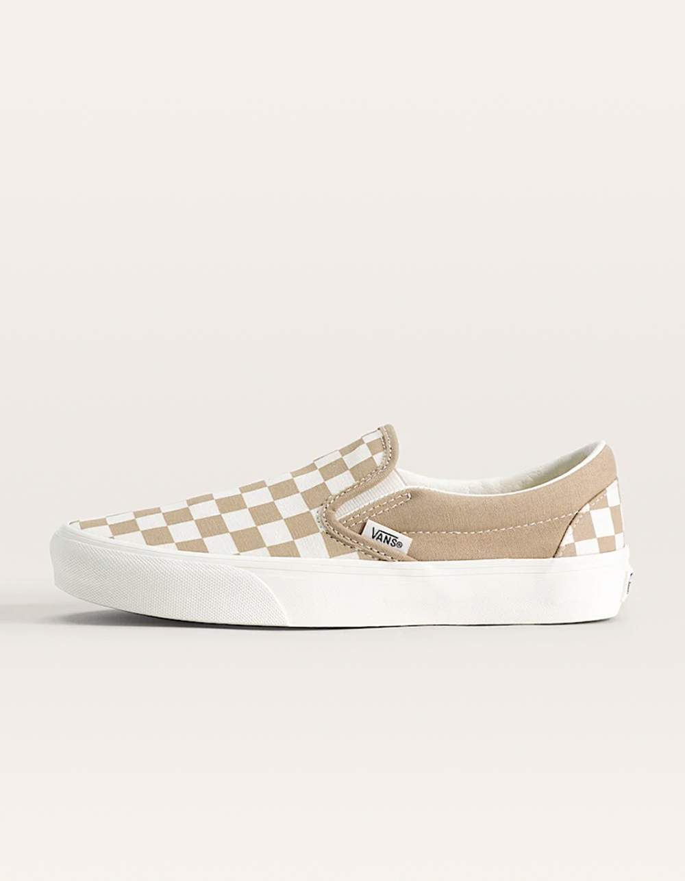 VANS Classic Slip-On Womens Checkerboard Shoes - TAUPE
