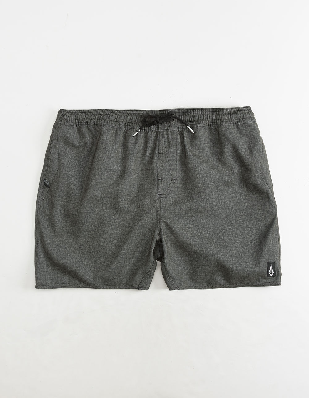 VOLCOM Lido Charcoal Mens Volley Shorts image number 0