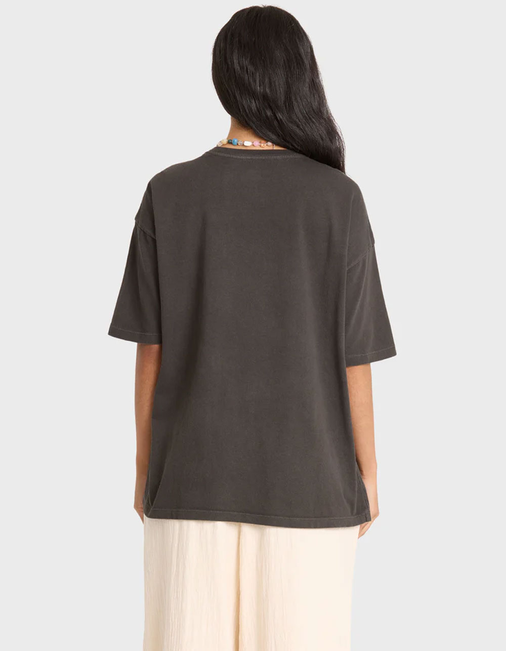 BILLABONG Tropical Filmore Womens Oversized Tee - BLACK