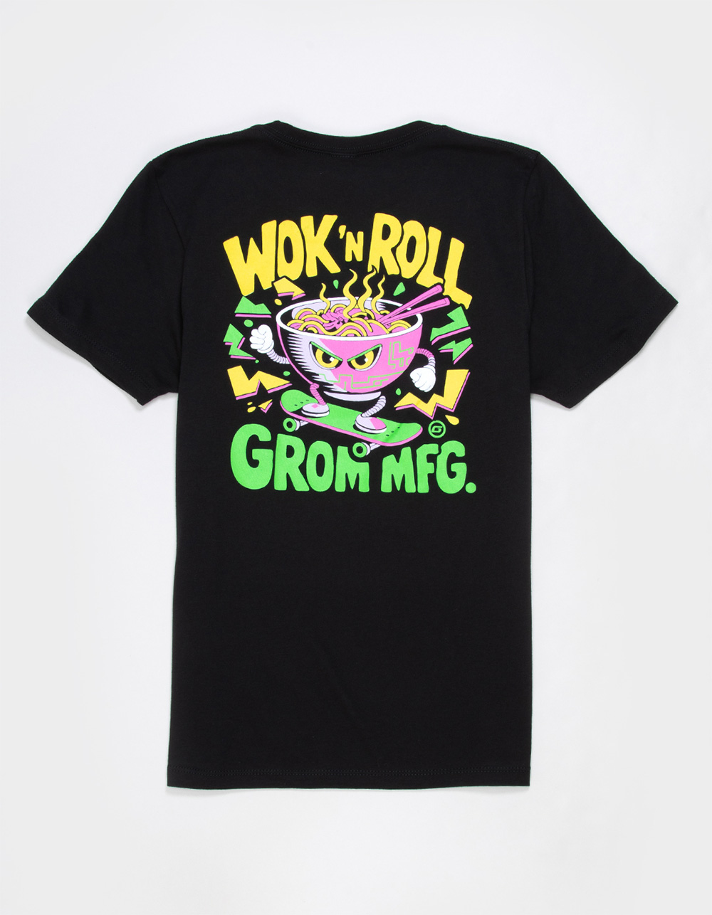 GROM Wok N Roll Boys Tee - BLACK