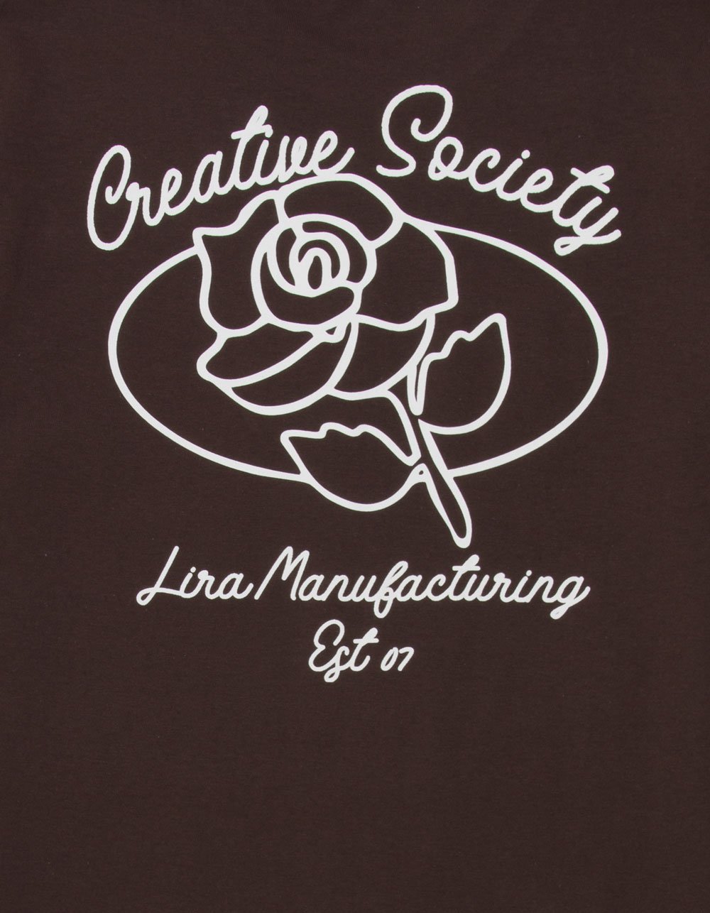 LIRA Rose Emblem Mens Tee - BROWN