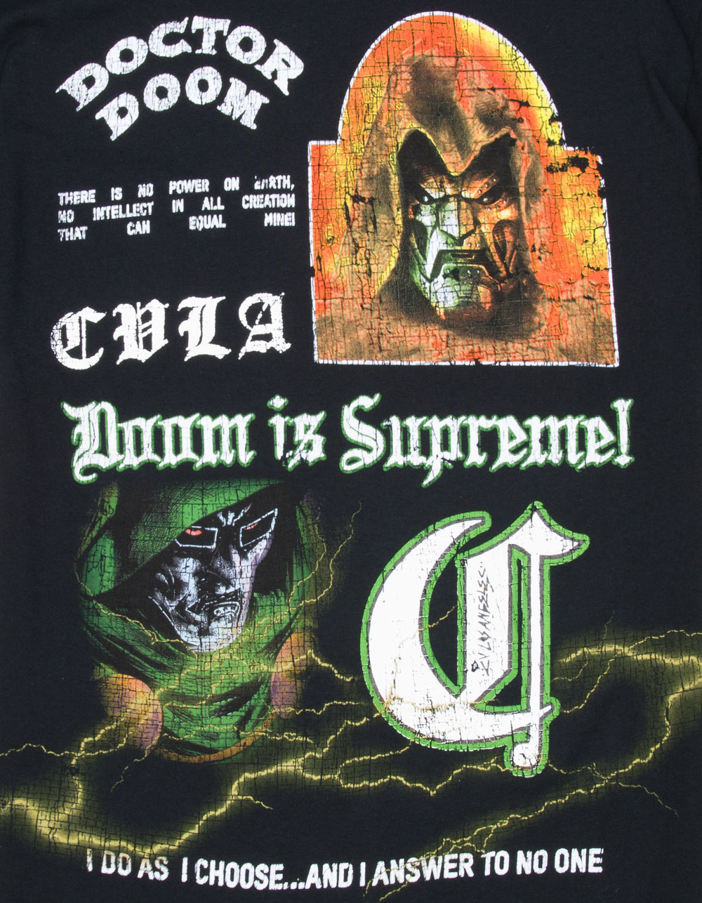CVLA x Marvel Villains Dr. Doom Mens Tee - BLACK