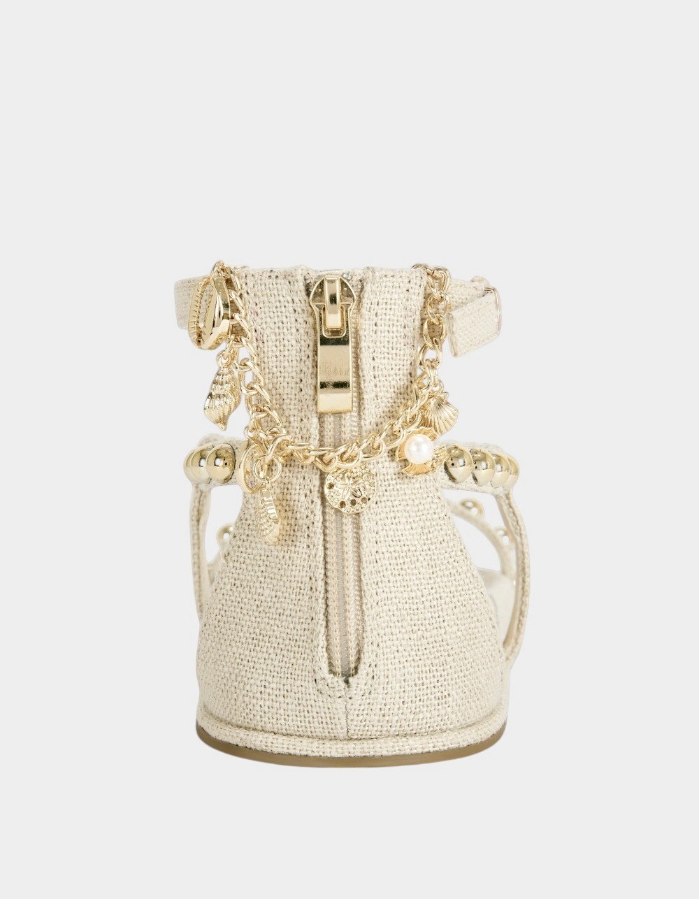 AZALEA WANG Nautyca Studded Womens Sandals - NATURAL