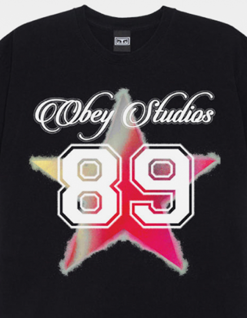 OBEY Varsity Star Mens Tee - BLACK