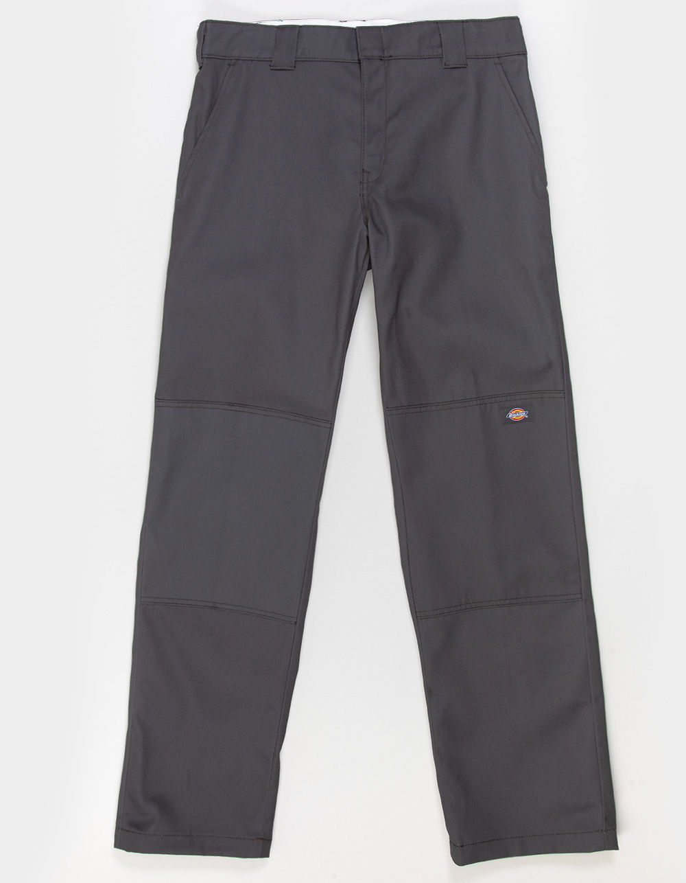 DICKIES Double Knee Slim Straight Mens Pants - SLATE