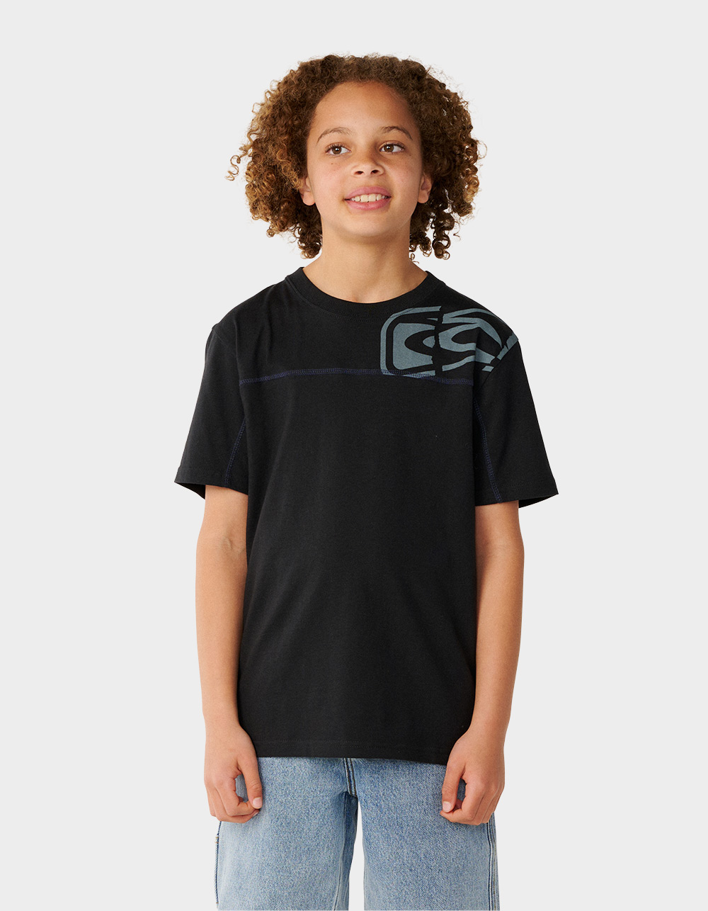 RIP CURL Archive Thrashed Panel Boys Tee - BLACK | Tillys