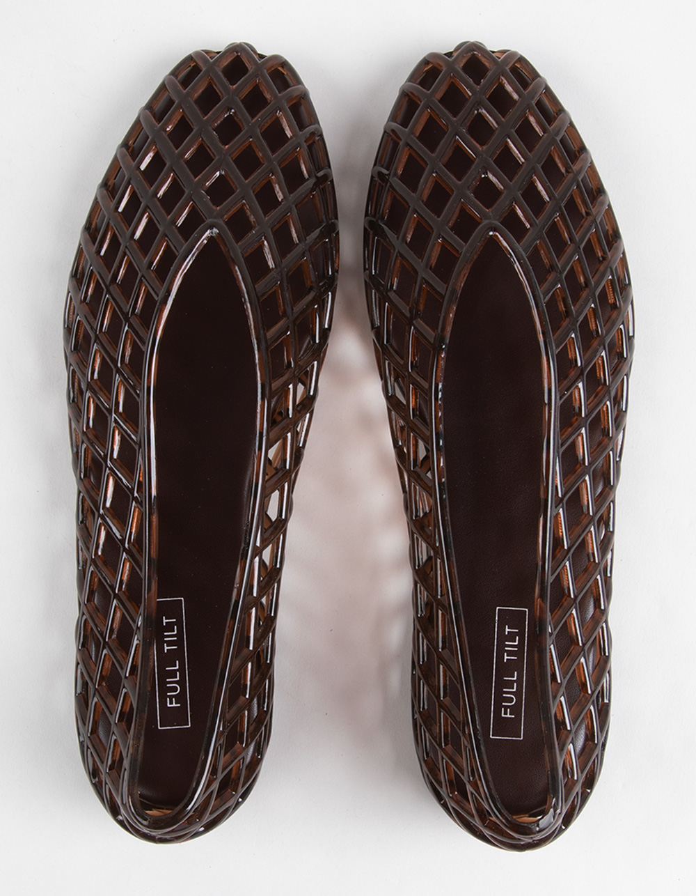 FULL TILT Ashley Womens Jelly Ballet Flats