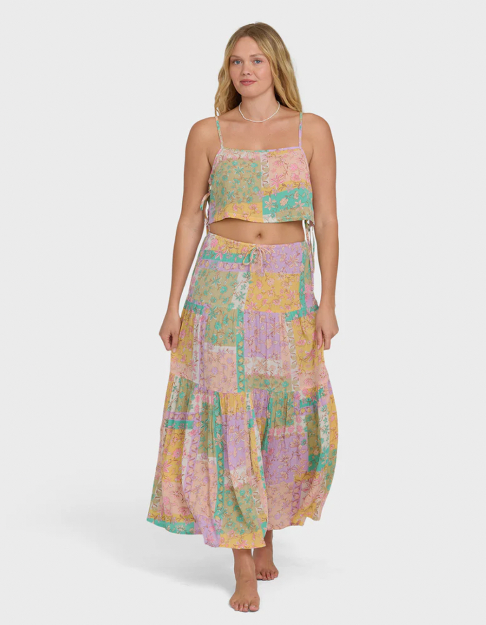 BILLABONG Just A Girl Womens Crop Tank Top - MULTI