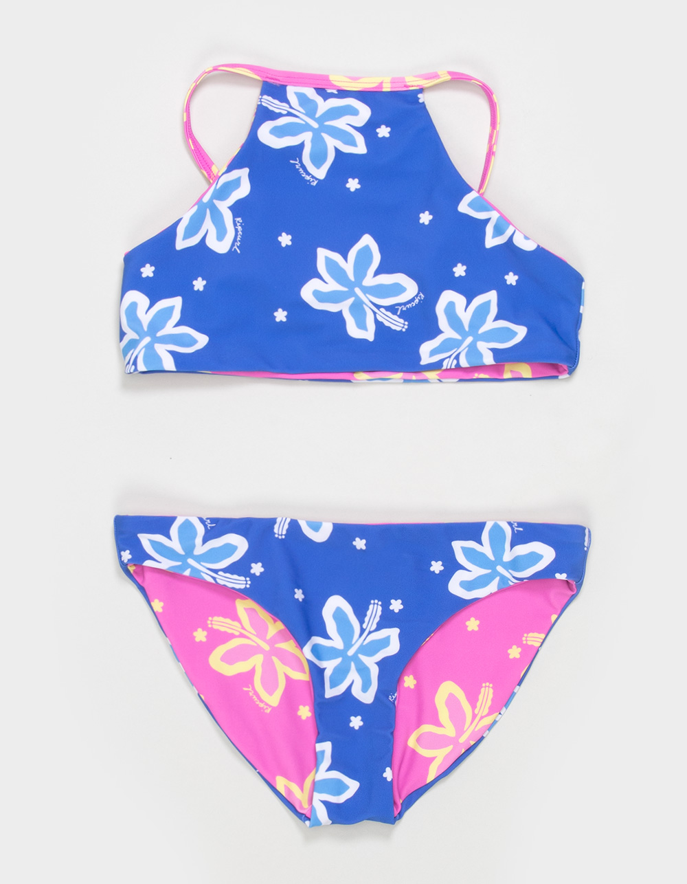 RIP CURL Tropical Dawn Girls Reversible High Neck Bikini Set - MULTI