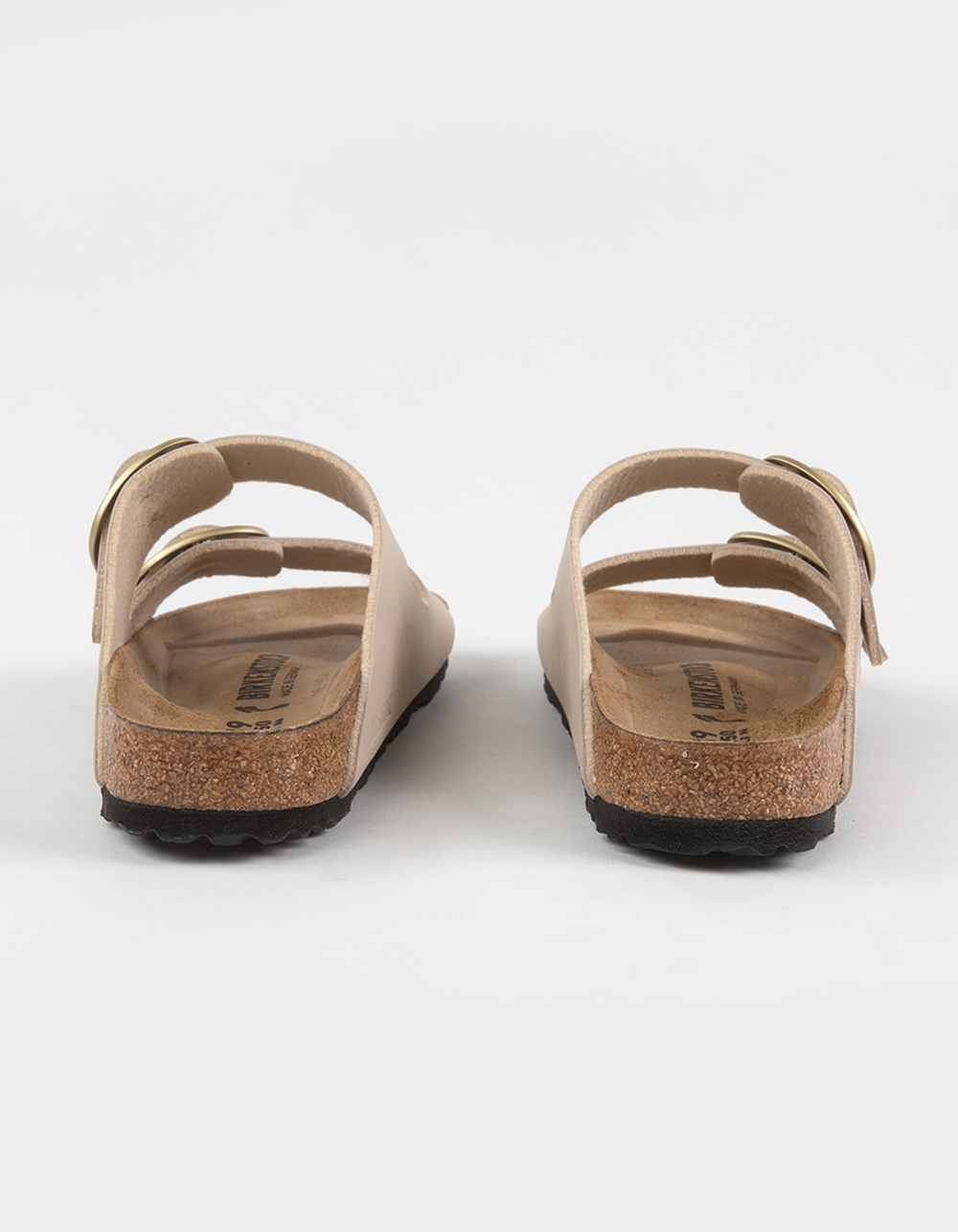BIRKENSTOCK Arizona Big Buckle Womens Birko-Flor Sandals - SAND