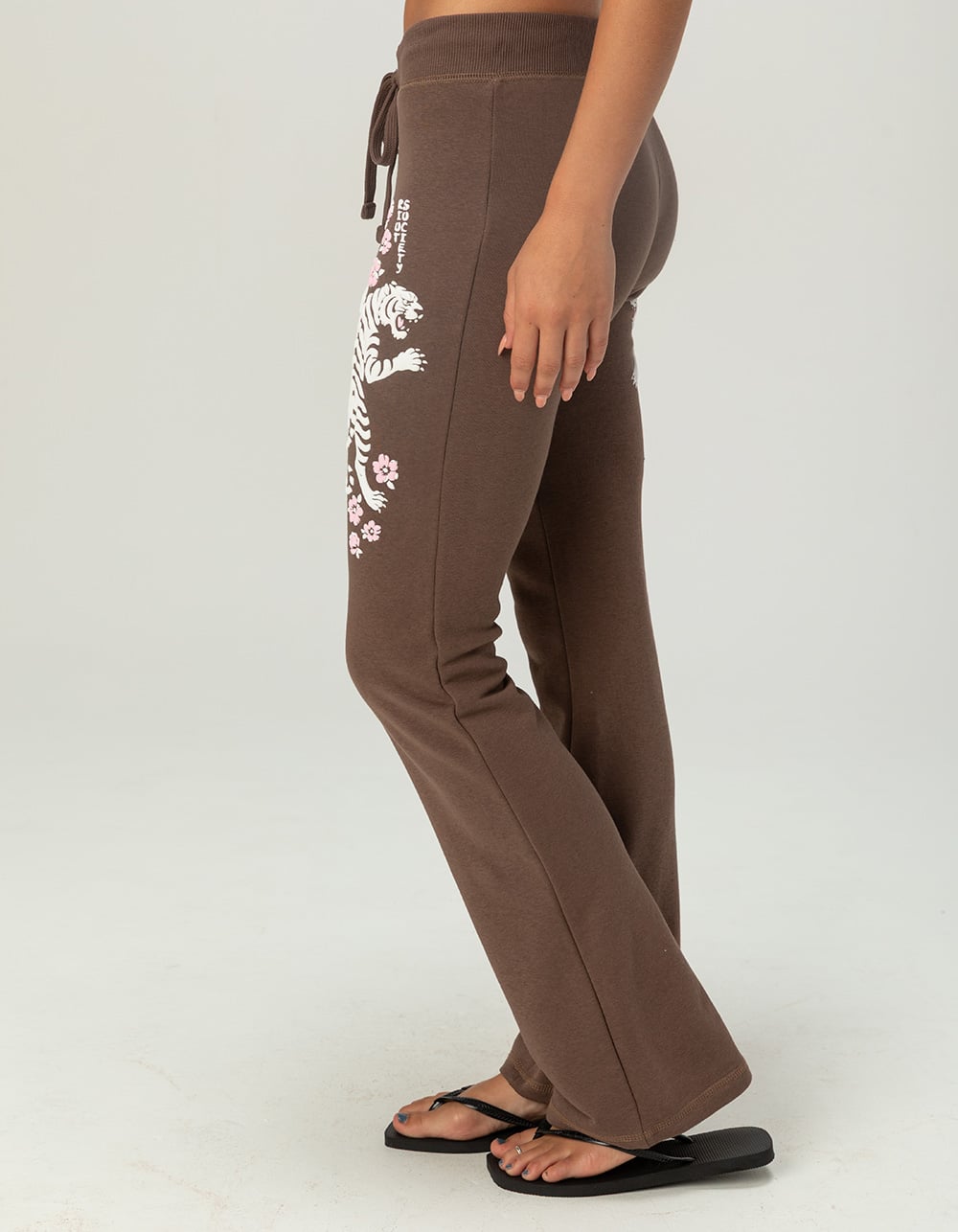 RIOT SOCIETY Tiger Womens Sweatpants - BROWN