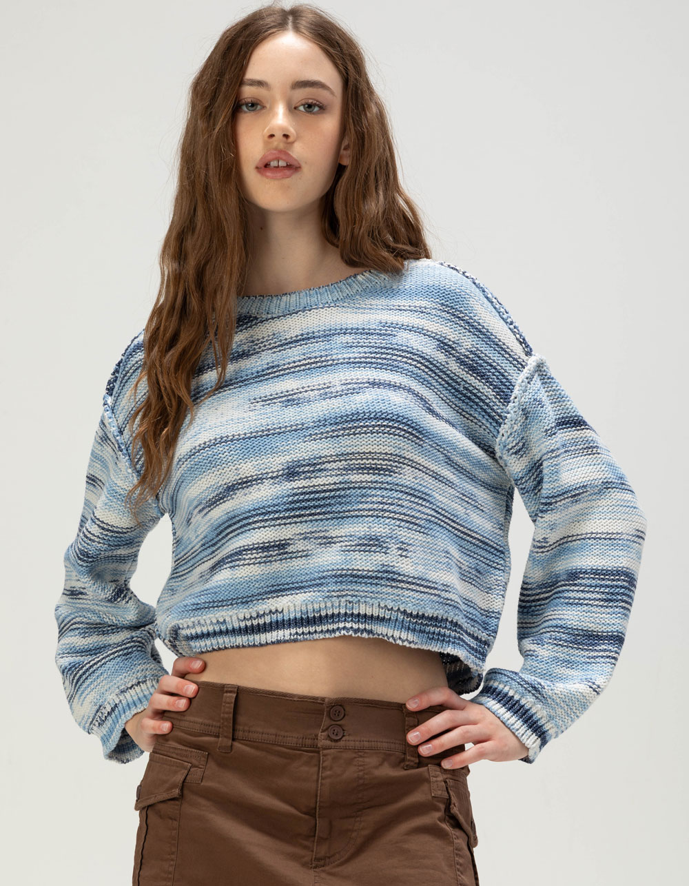 ROXY Swell Season Womens Sweater - BLUE COMBO