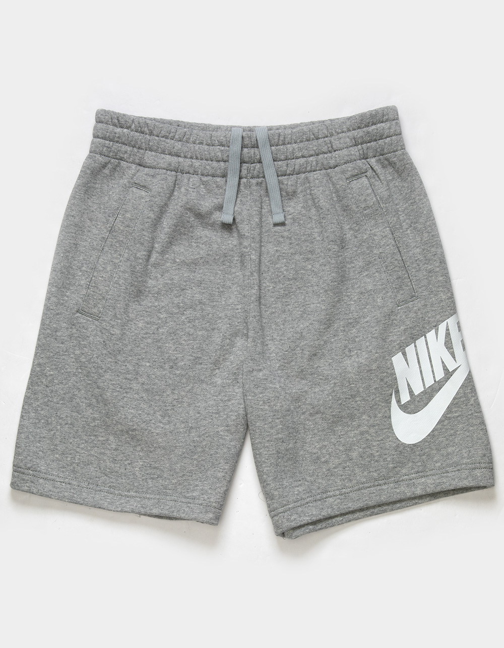 nike french terry shorts grey