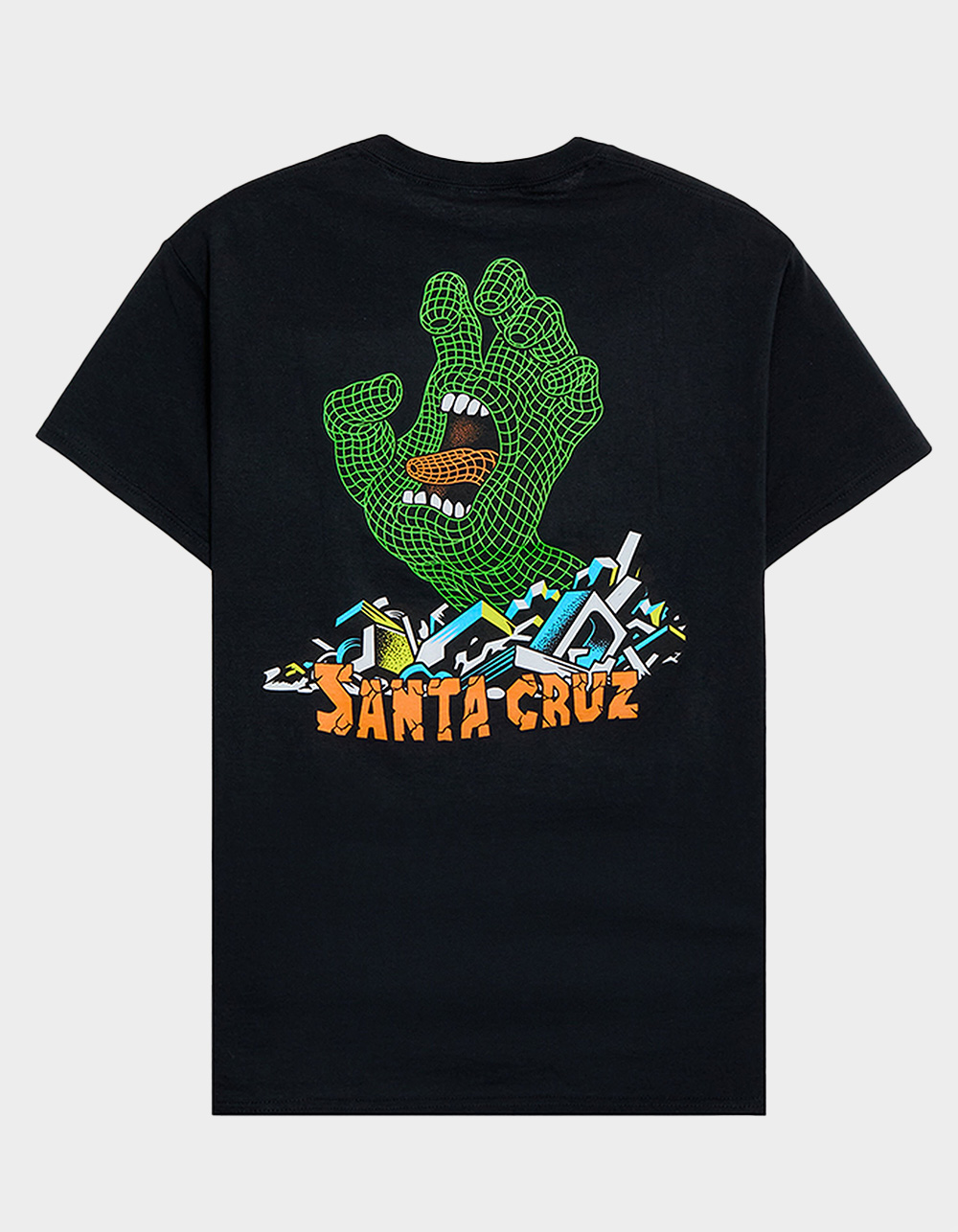 SANTA CRUZ Grid Hand Mens Tee - BLACK