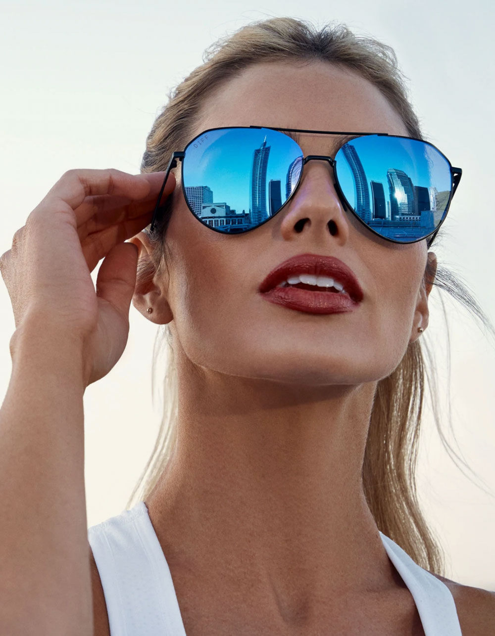 DIFF EYEWEAR Dash Polarized Sunglasses BLACK COMBO Tillys