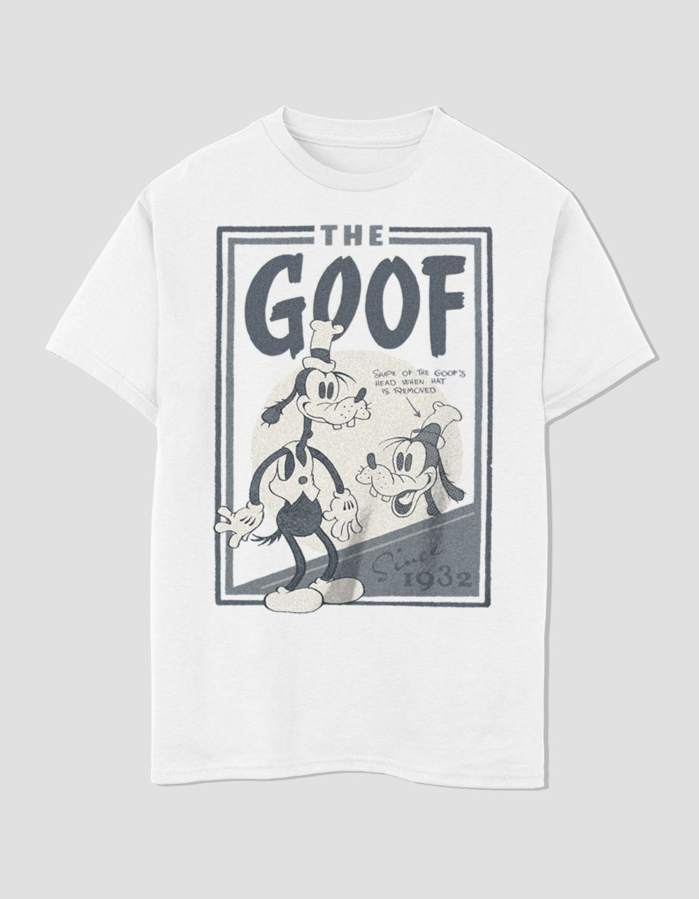 DISNEY 100TH ANNIVERSARY The Goof Unisex Kids Tee - WHITE