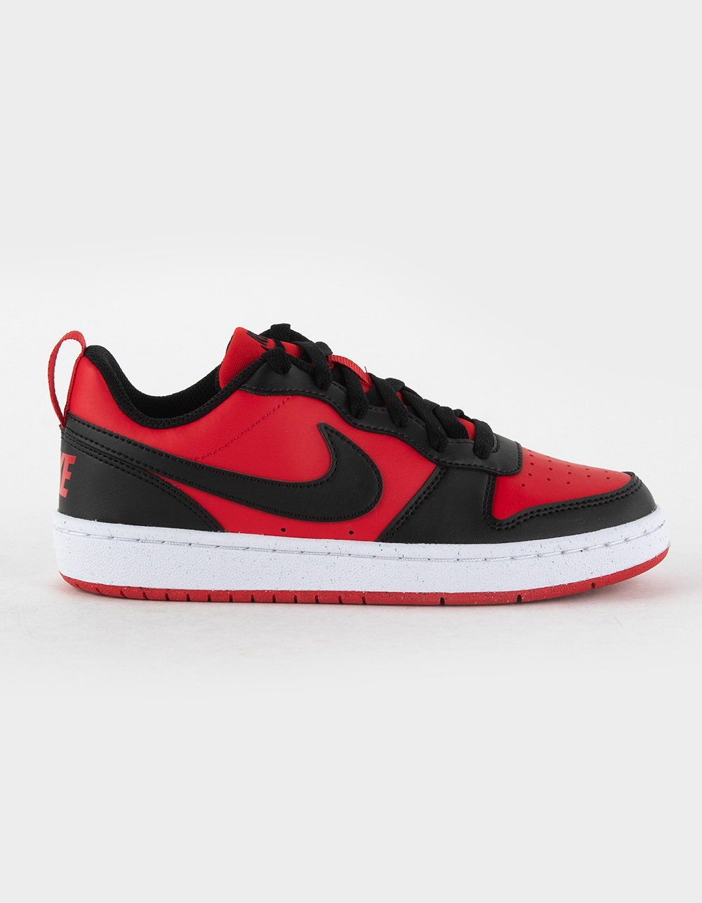 Recraft RED/BLK Low Tillys NIKE Court Borough Kids | Shoes -