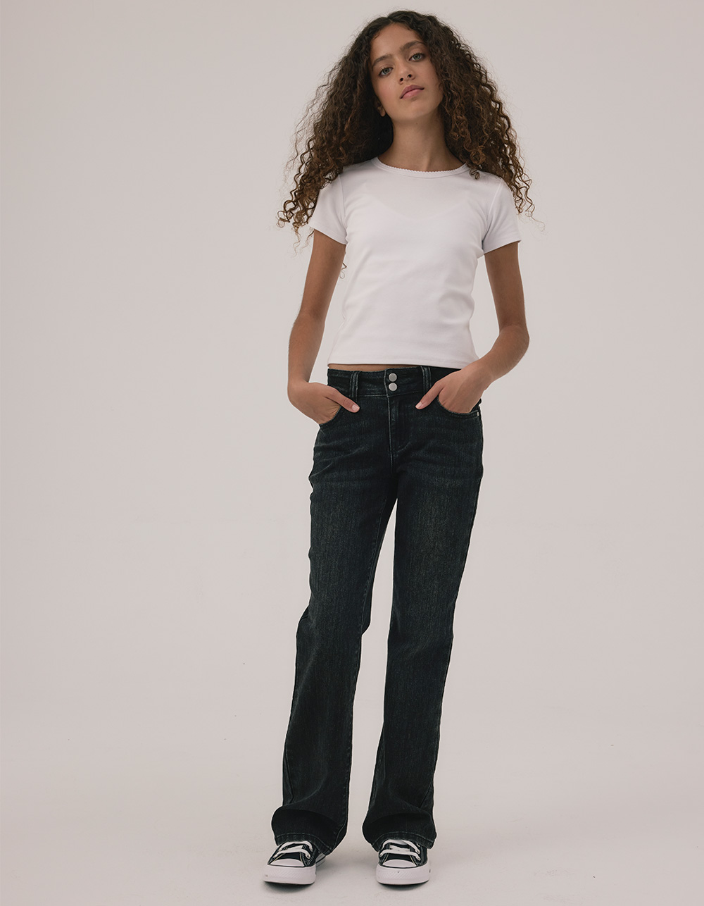 RSQ Girls Bootcut Jeans - WASHED BLACK