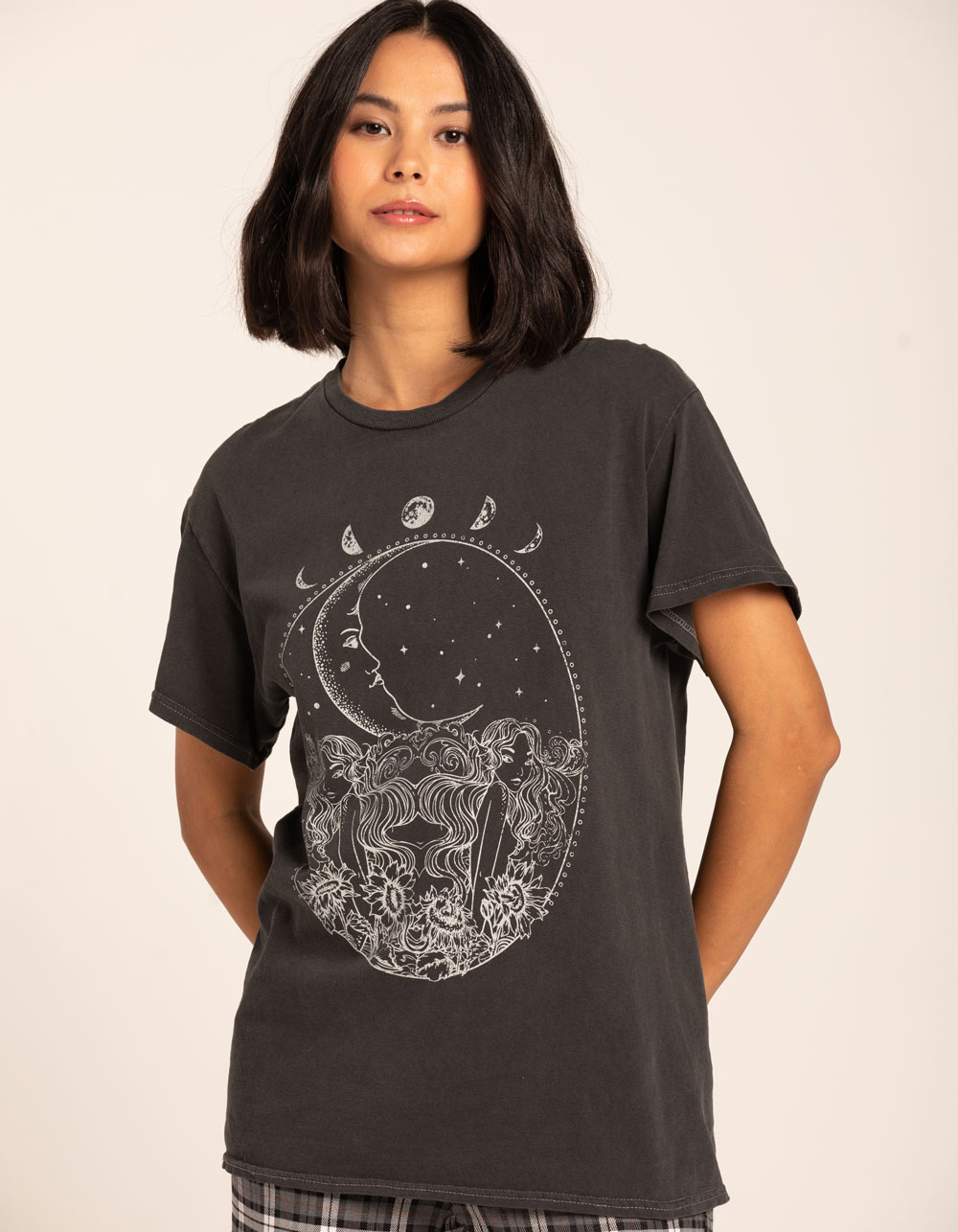 FULL TILT Moon Womens Tee GRAY Tillys