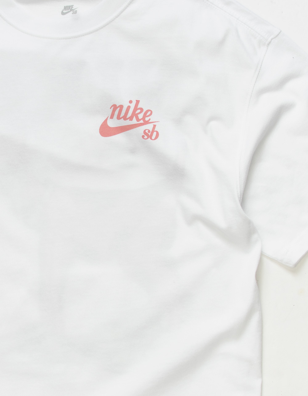 nike sb big dog white & pink t shirt