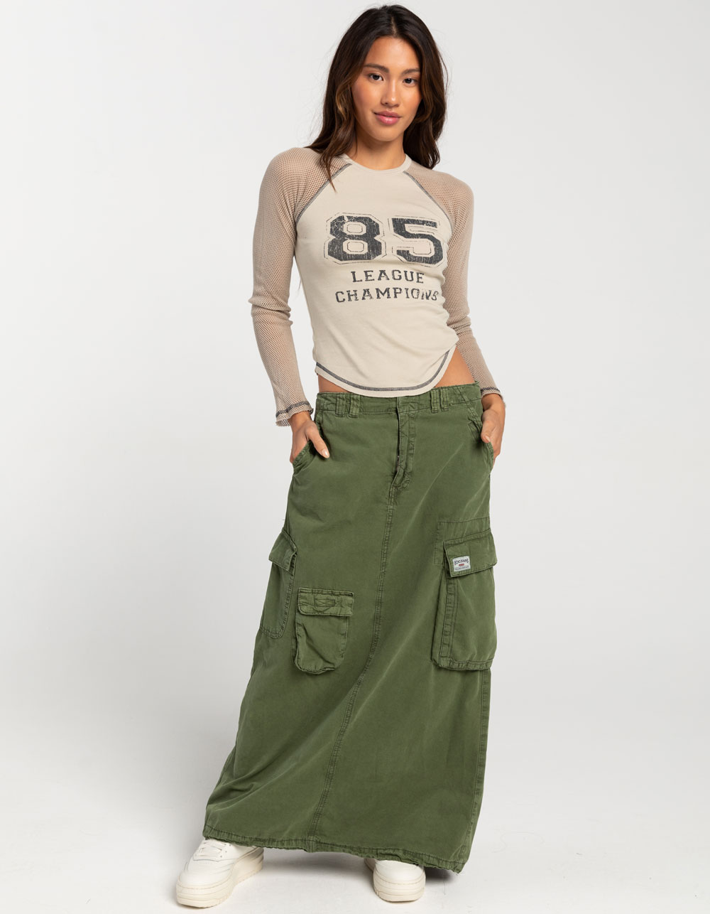 BDG Urban Outfitters Airtex 85 Womens Long Sleeve Raglan Tee - STONE |  Tillys