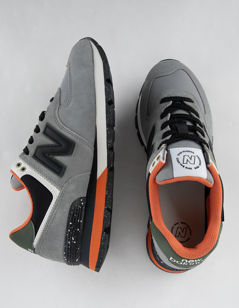 NEW BALANCE 574 Rugged Mens Shoes - GRAY COMBO | Tillys