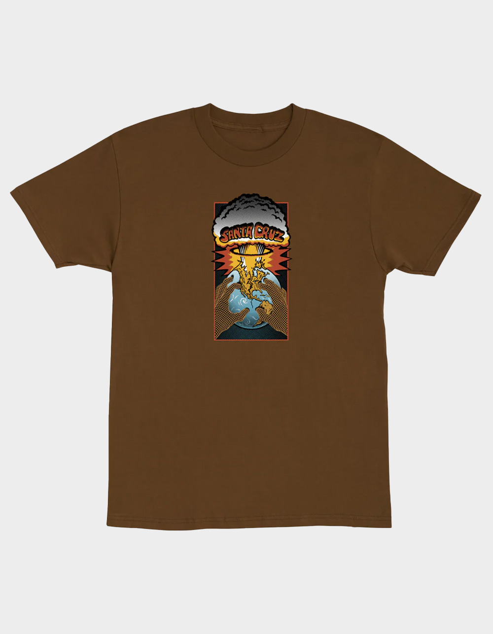 SANTA CRUZ Kendall End Of The World Mens Tee - BROWN