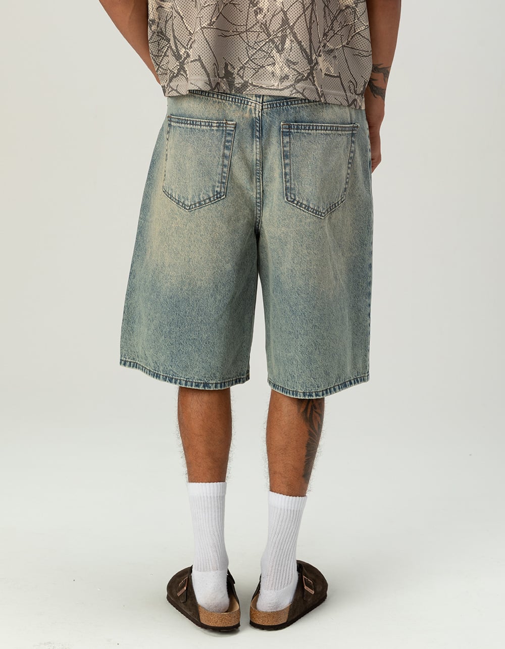 RSQ Mens Baggy Jorts - LIGHT WASH