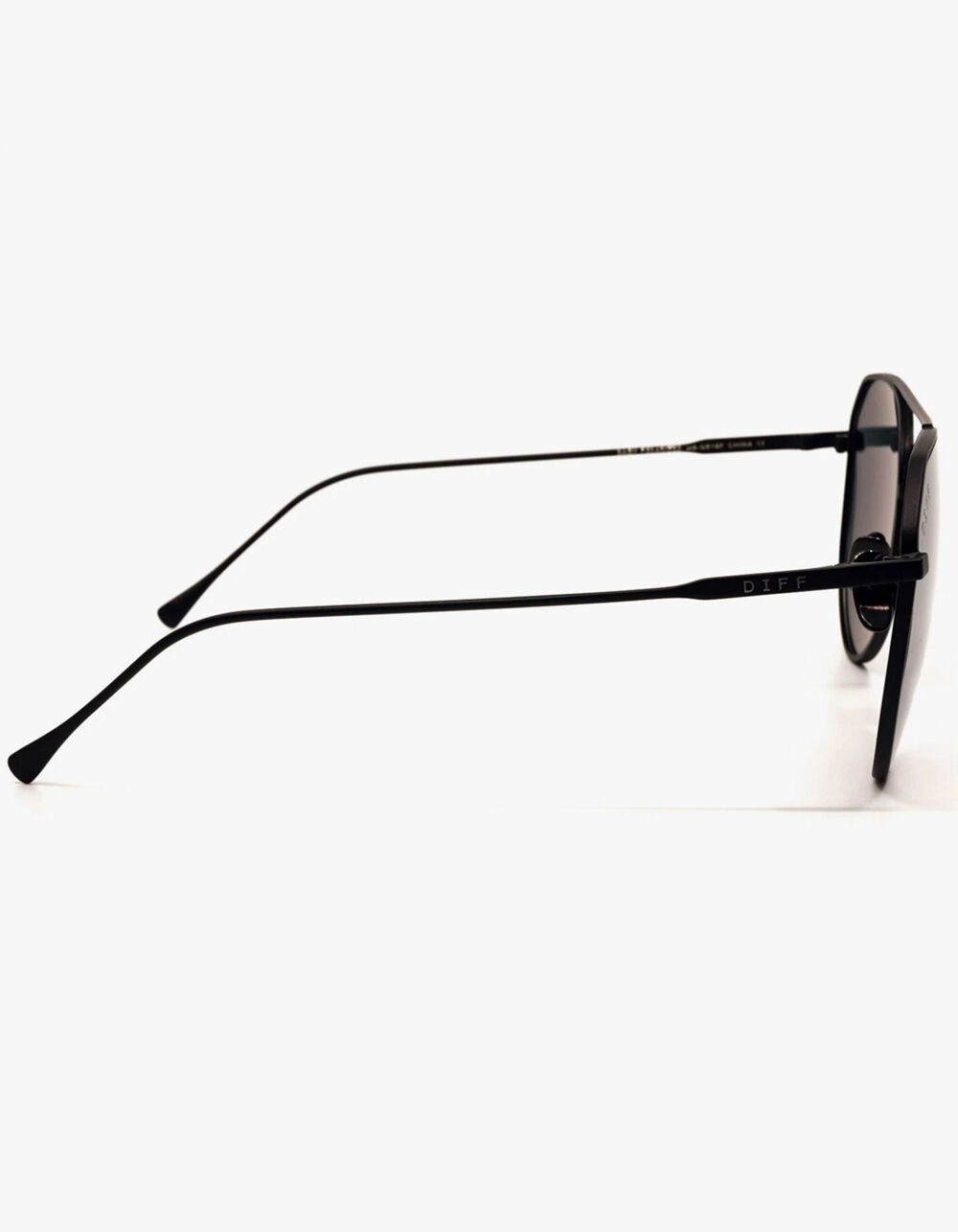 DIFF EYEWEAR Dash Polarized Sunglasses MATTE BLACK/SOLID GRAY Tillys