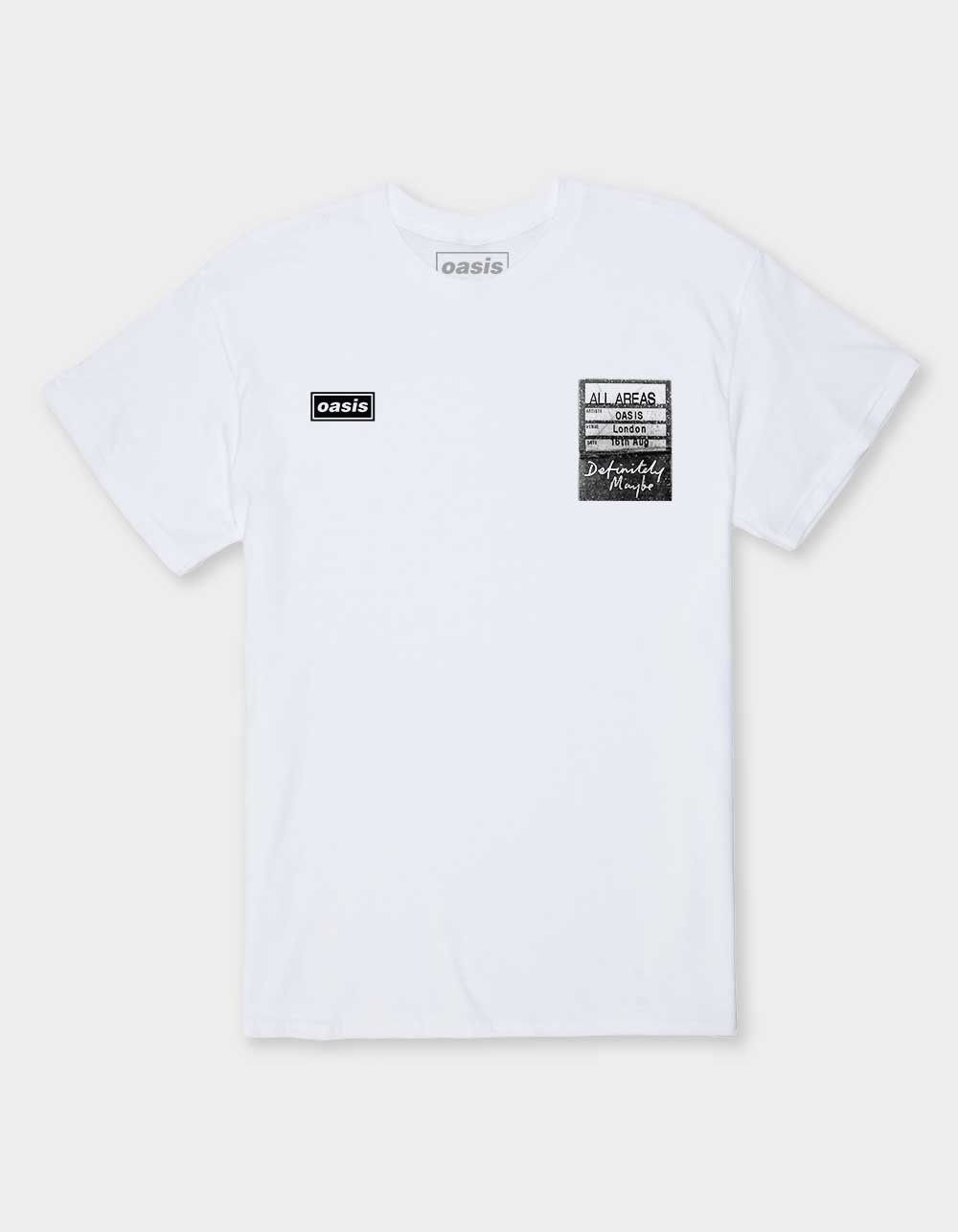 OASIS All Areas Definitely Maybe Unisex Tee - WHITE