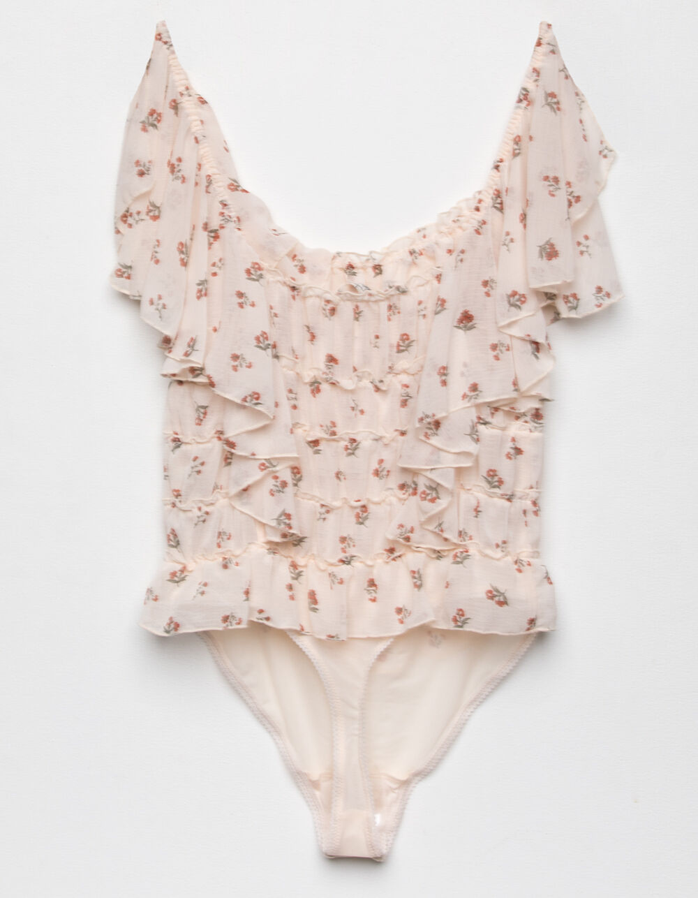 FREE PEOPLE Juliet Printed Bodysuit IVORY Tillys