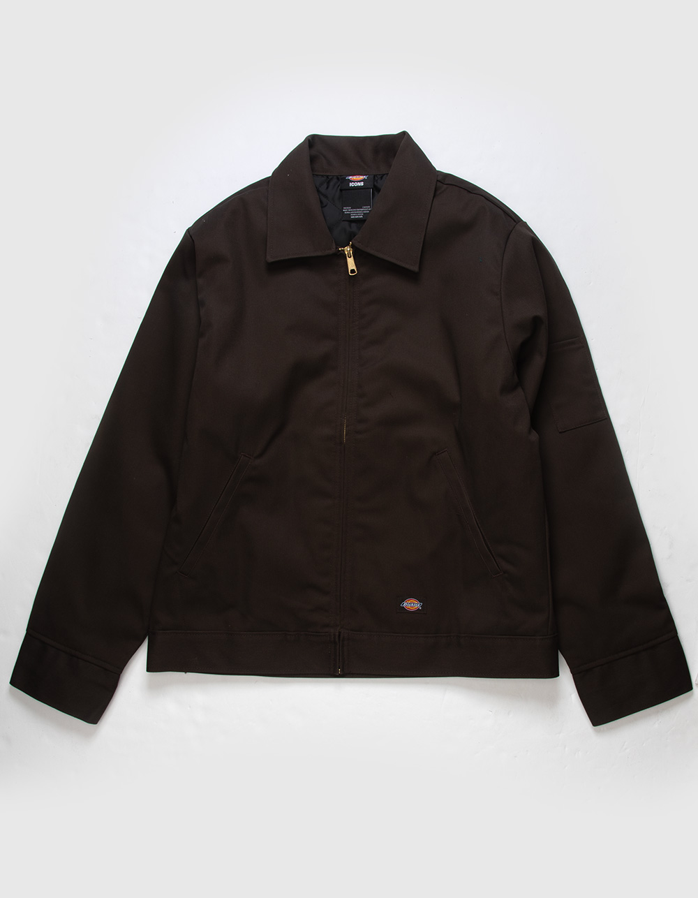 DICKIES Lined Eisenhower Mens Jacket - DARK BROWN