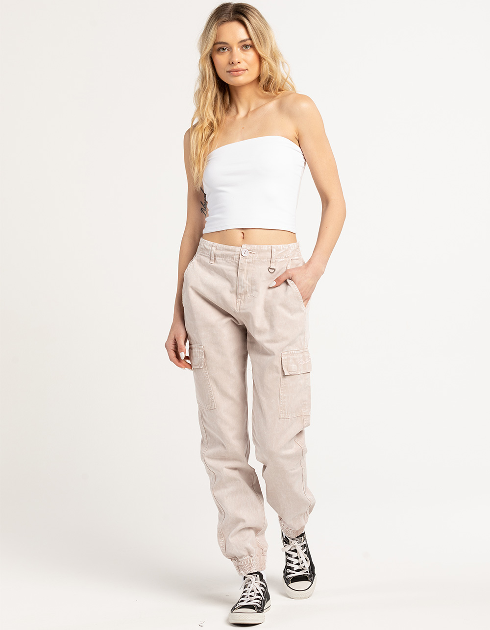 FIVESTAR GENERAL CO. Womens Cargo Jogger Pants - ORCHID