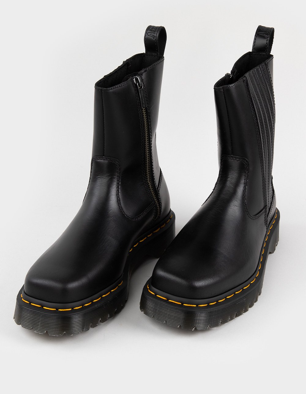 DR. MARTENS Amaayah Lo Womens Leather Boots - BLACK