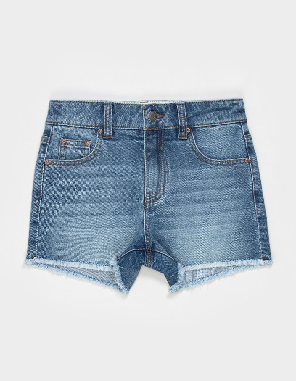 RSQ Girls Floral Waistband Shorts - Dark Wash